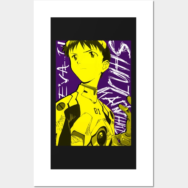 Shinji Ikari Wall Art by radson12541